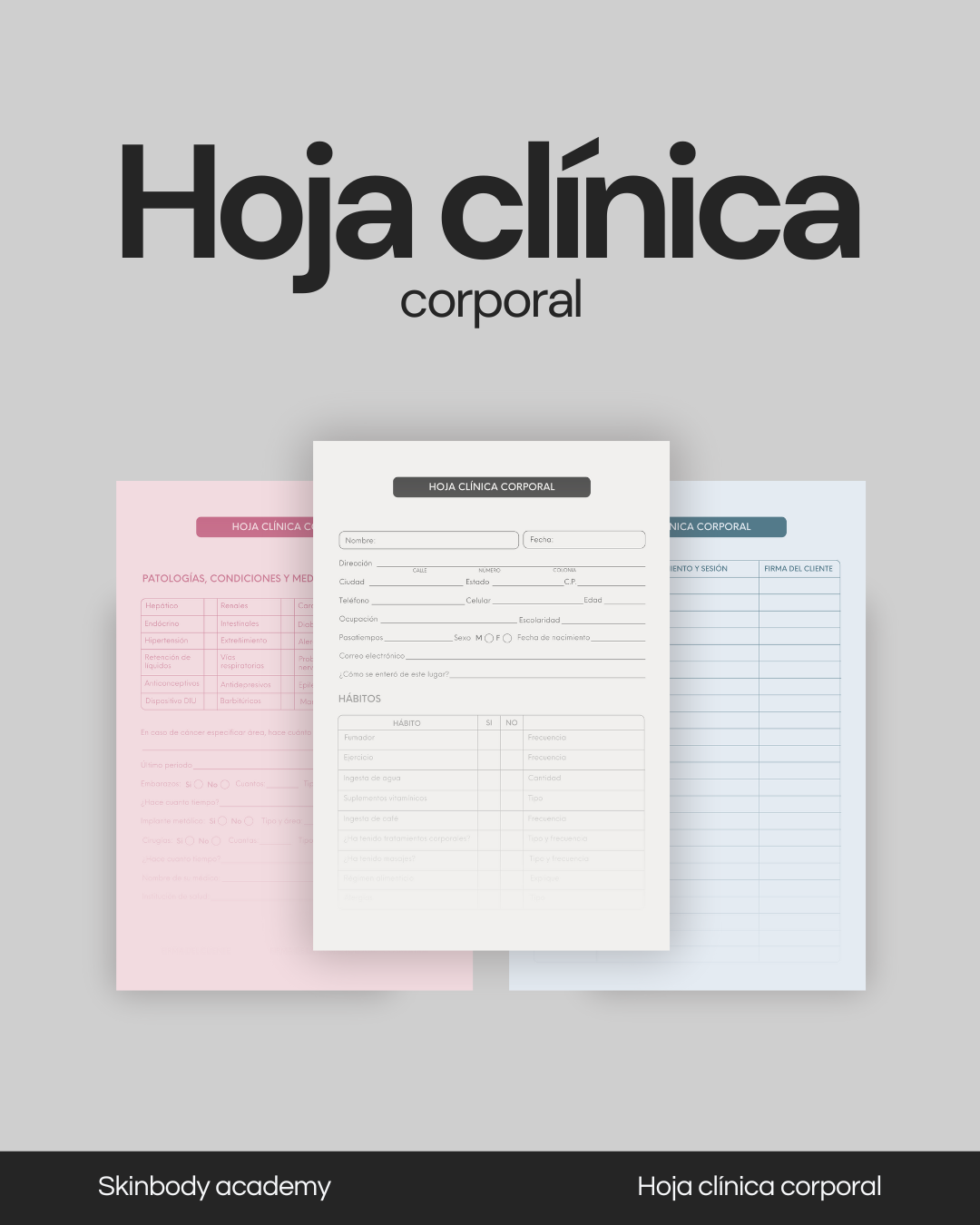 Hoja clínica corporal